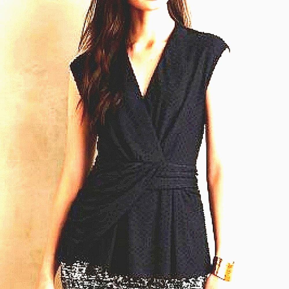 Anthropologie/Deletta Peplum Top